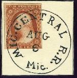 Rarre Michigan Central RR cancel