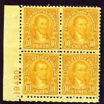 Sc. 642    VF NH plate block of 4     $45.00