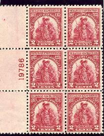 Sc. 657    VF NH plate block 6    $39.50