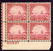 Sc. 698   VF NH plate block of 4     $95.00