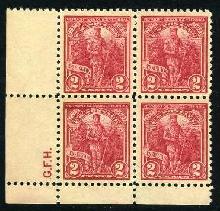 Sc. 643    VF NH initial block 4    $40.00